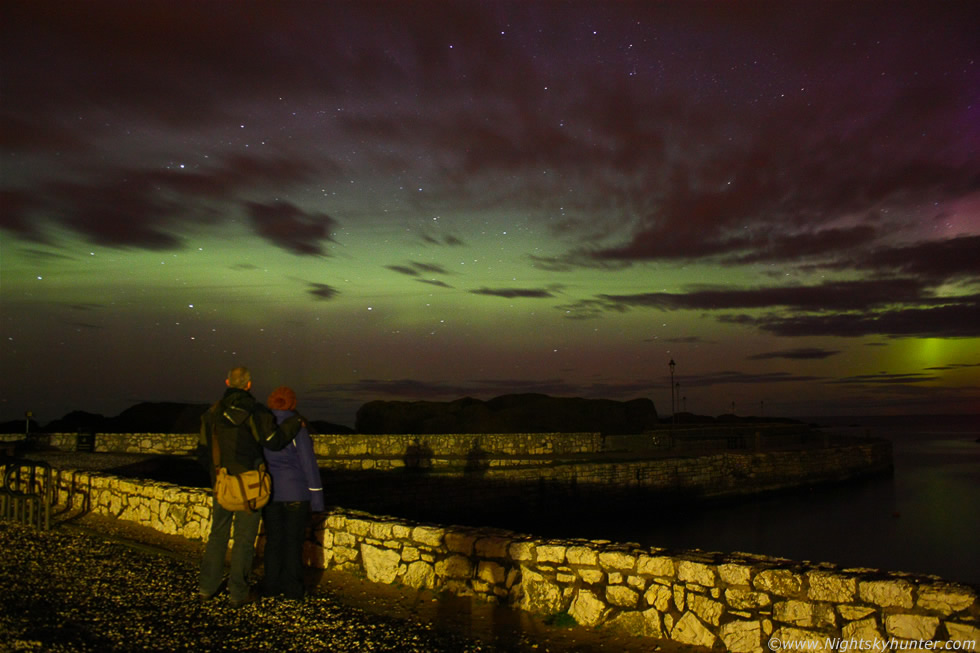 Aurora Display, Giants Causeway & Ballintoy Harbour