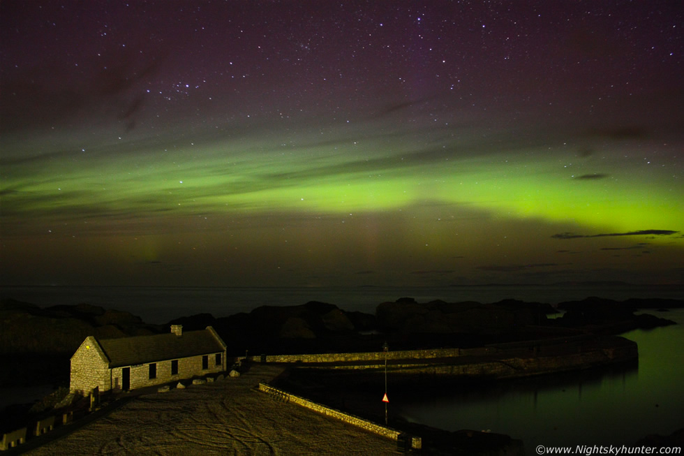 Aurora Display, Giants Causeway & Ballintoy Harbour