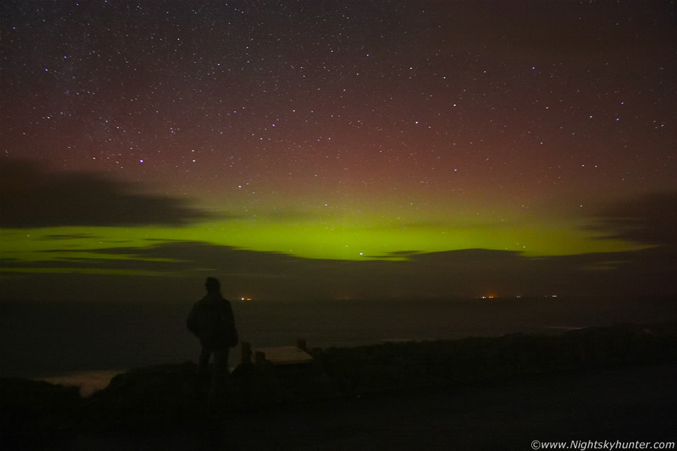 Aurora Borealis, Ballintoy Harbour, Antrim Coast, N. Ireland