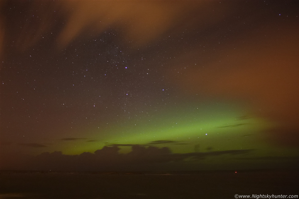 Aurora Borealis, Ballintoy Harbour, Antrim Coast, N. Ireland