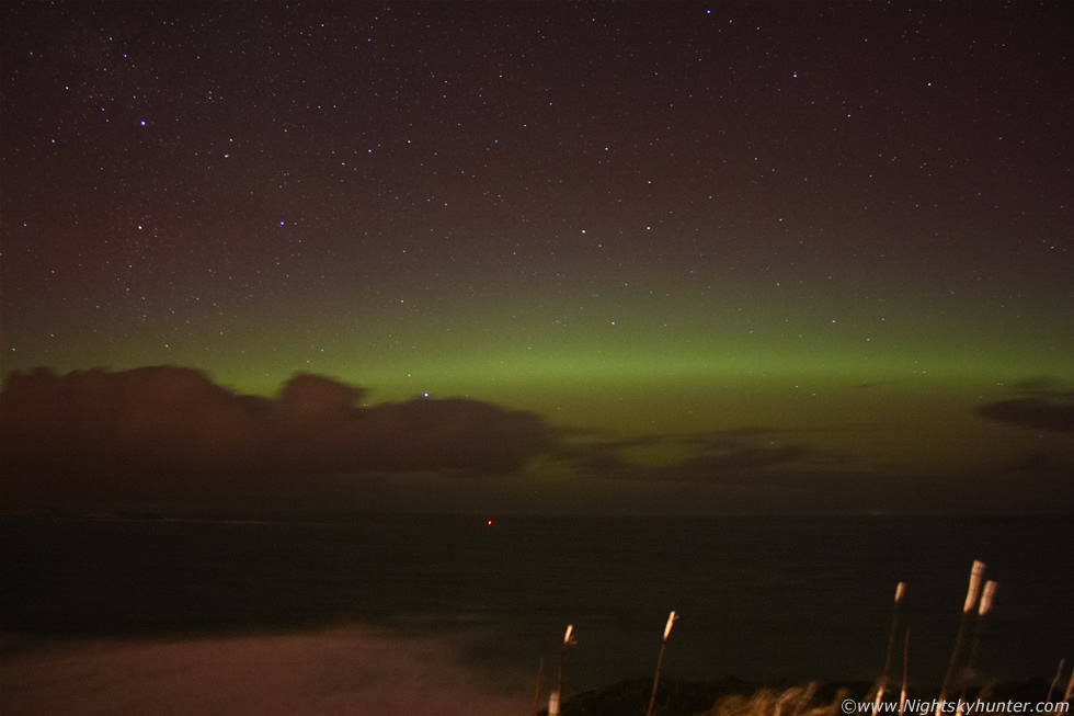 Aurora Borealis, Ballintoy Harbour, Antrim Coast, N. Ireland