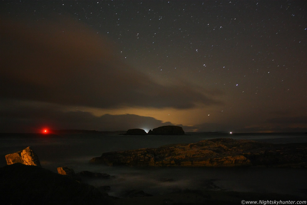 Ballintoy Harbour Night Storms & Stars