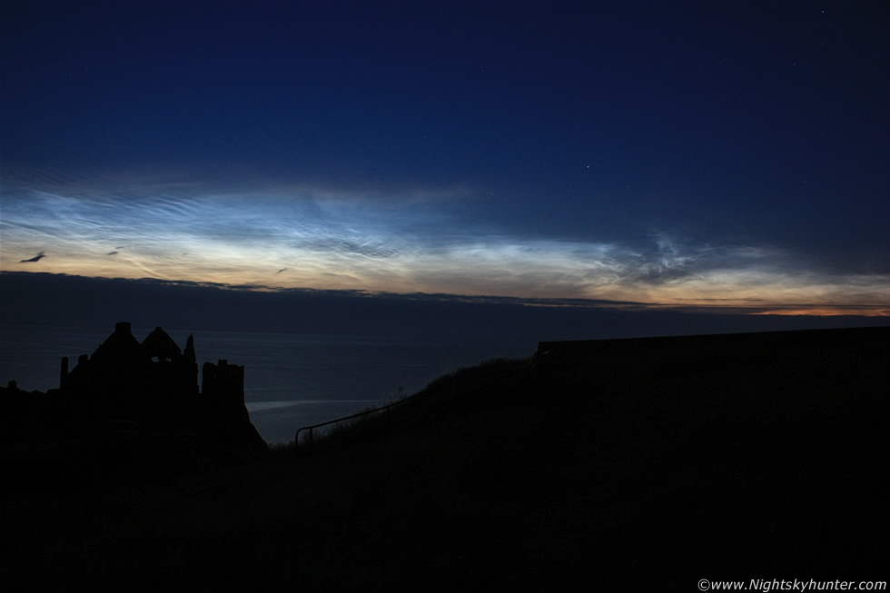 Dunluce Castle Noctilucent Cloud Display