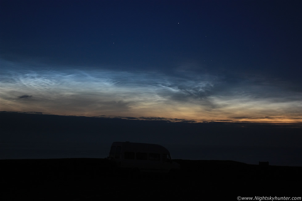 Dunluce Castle Noctilucent Cloud Display