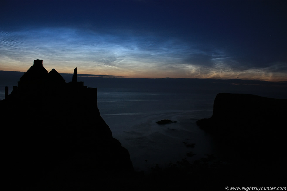 Dunluce Castle Noctilucent Cloud Display