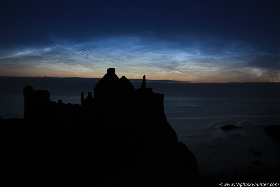 Dunluce Castle Noctilucent Cloud Display