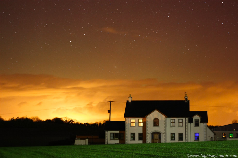 Glenshane Pass Snow Showers, Planets & Aurora