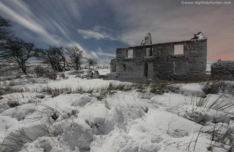 Glenshane Pass Moonlit Snow