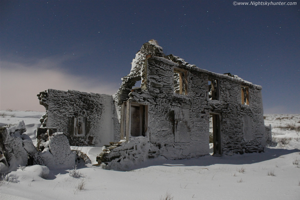 Glenshane Pass Moonlit Snow