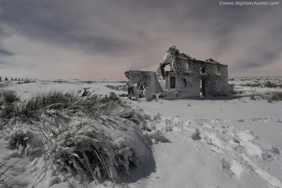 Glenshane Pass Moonlit Snow