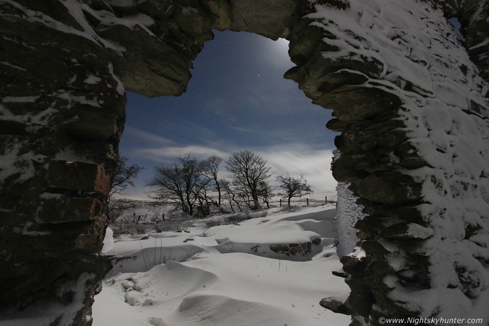 Glenshane Pass Moonlit Snow