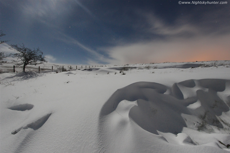 Glenshane Pass Moonlit Snow Drift