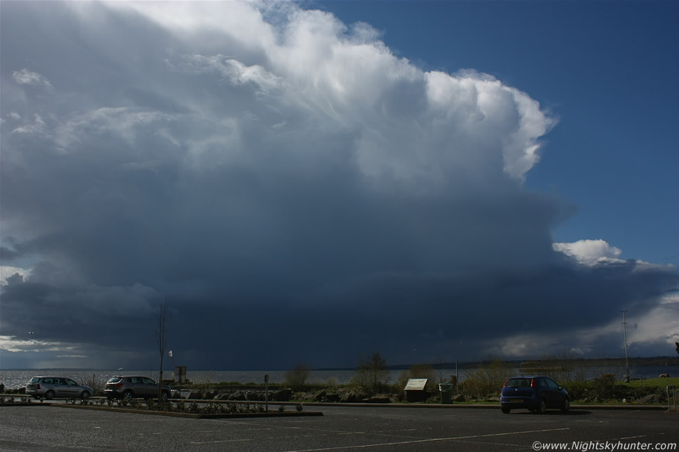 Massive Storm Cells Over Lough Neagh