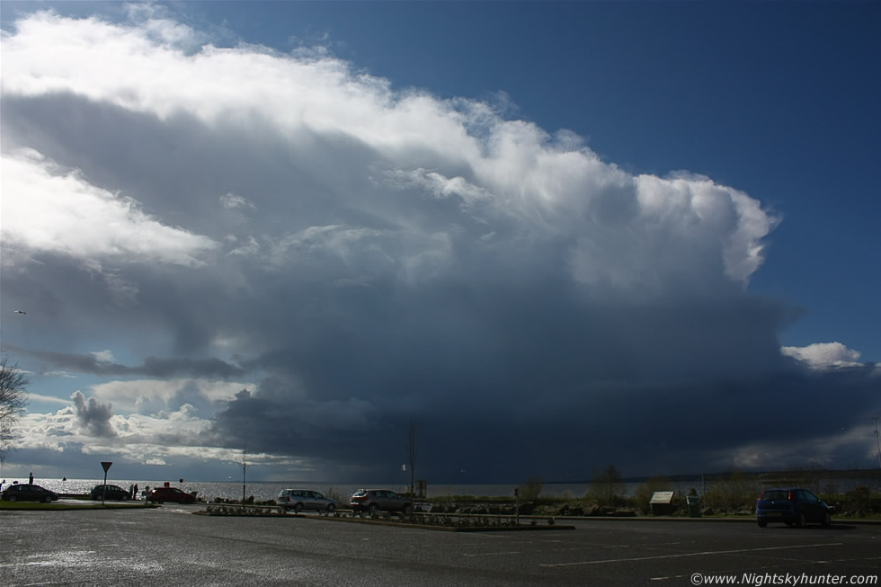 Massive Storm Cells Over Lough Neagh