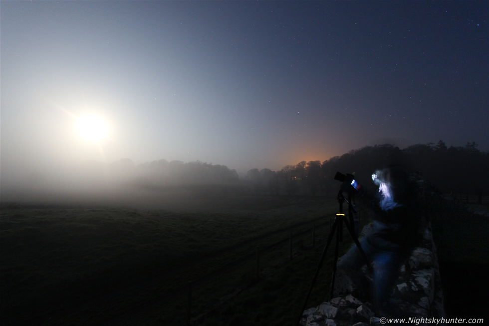 Monea Castle Moonlit Fog