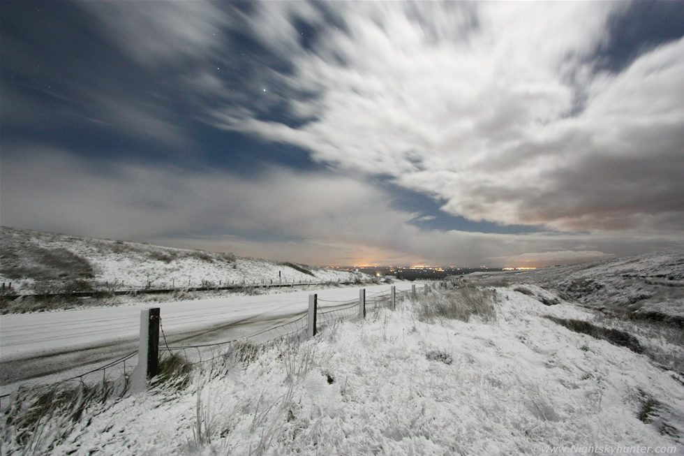 Moonlit Snow On Glenshane Pass