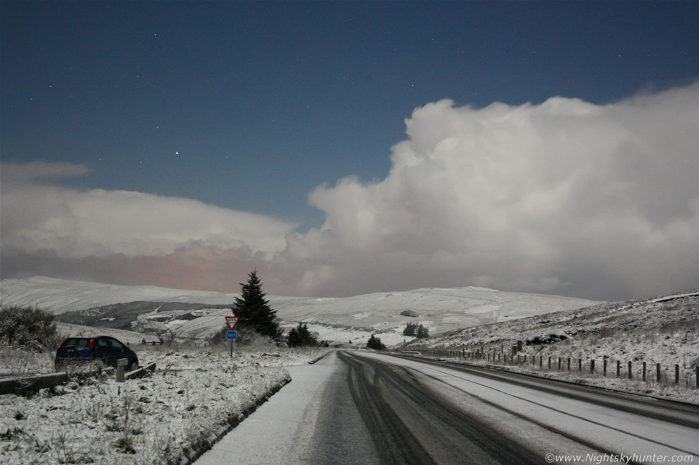 Moonlit Snow On Glenshane Pass