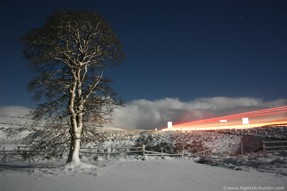 Moonlit Snow On Glenshane Pass