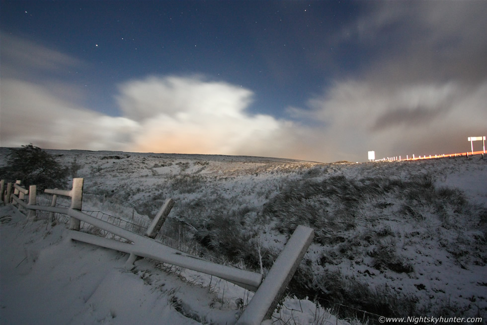 Moonlit Snow On Glenshane Pass