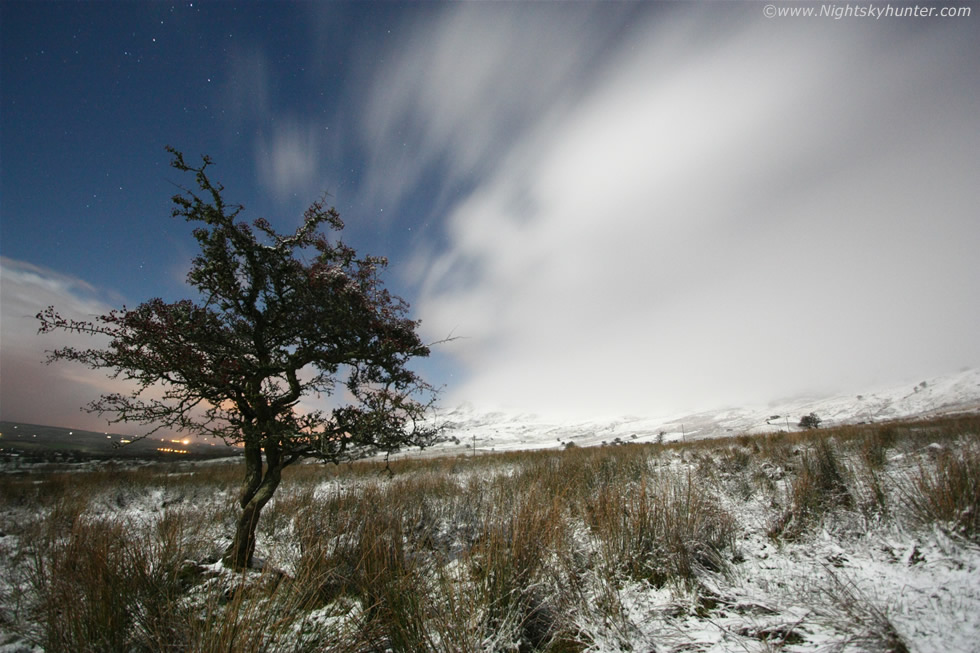 Moonlit Snow On Glenshane Pass