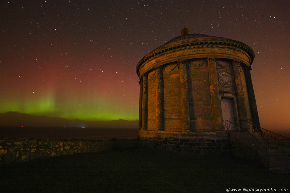 Mussenden Temple Aurora Outburst