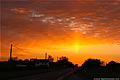 Sun Pillar Sunset