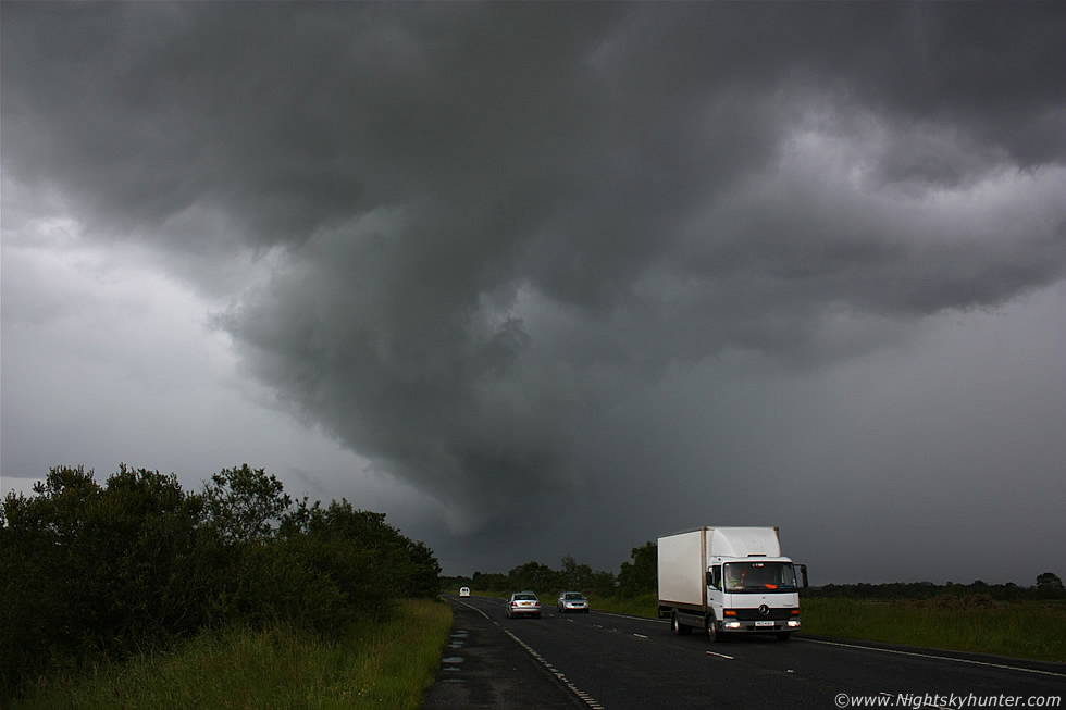 Shelf Cloud/Gust Front, Glenshane Road, July 7th 2011