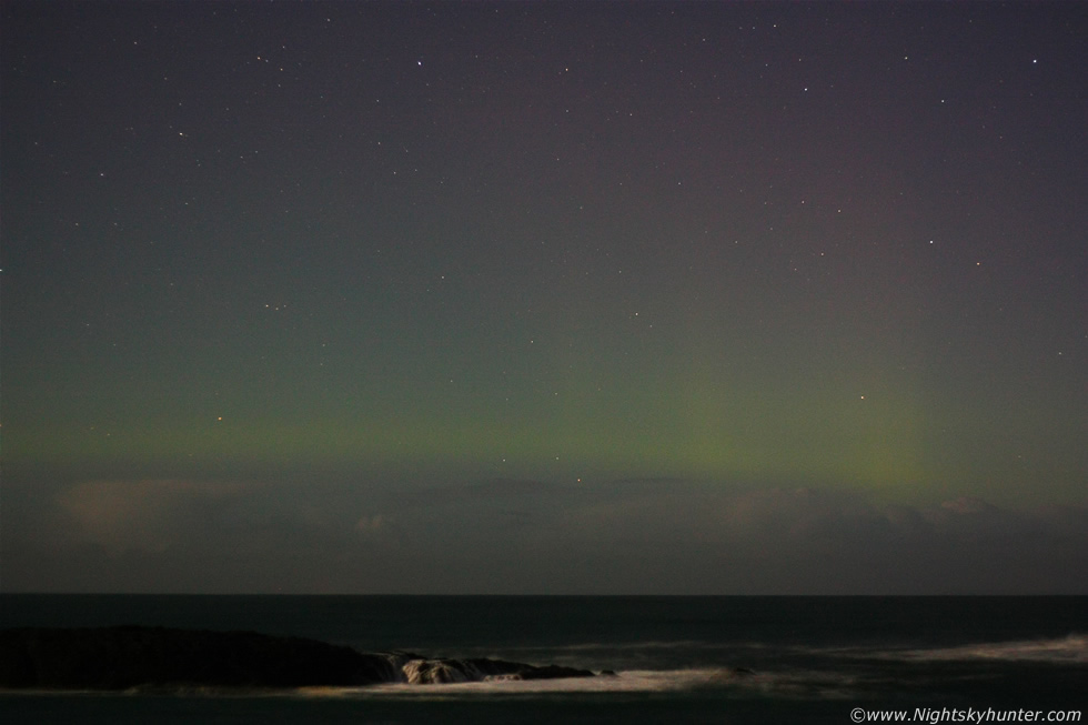 BBC's The One Show Aurora Hunt At Ballintoy Harbour